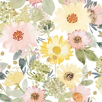 RoomMates Coral & Yellow Southern Charm Peel & Stick Wallpaper