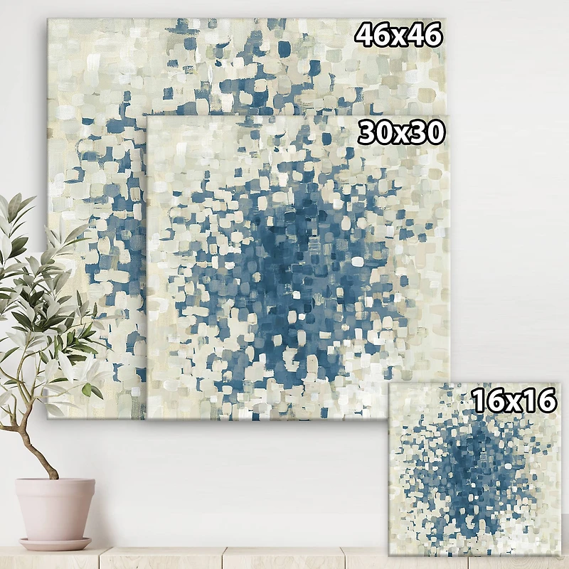 Designart - Geometric Blue Spots