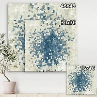 Designart - Geometric Blue Spots