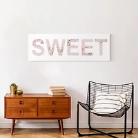 Sweet 36" x 12" Canvas Wall Art