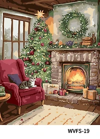 16" x 20" Cozy Fireplace Paint-by-Number Kit by Artist's Loft™