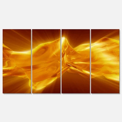Designart - Plasmas and Liquid With Fiery Shine