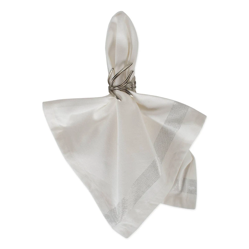 DII® Silver Sparkle Stripe Napkins, 6ct.