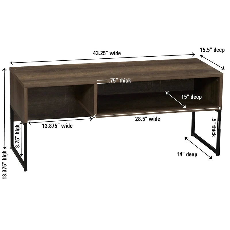 Household Essentials 43" Wrap TV Stand