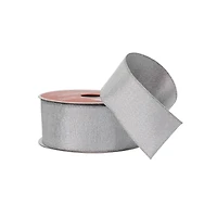 1.5" x 30ft. Silver Shimmer Wired Ribbon by Celebrate It®