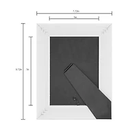 Expressions™ 5" x 7" White with Brown Lines Frame by Studio Décor®