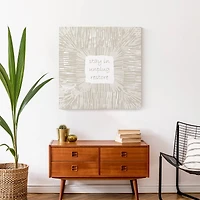 Stay In and Unplug Canvas Wall Art