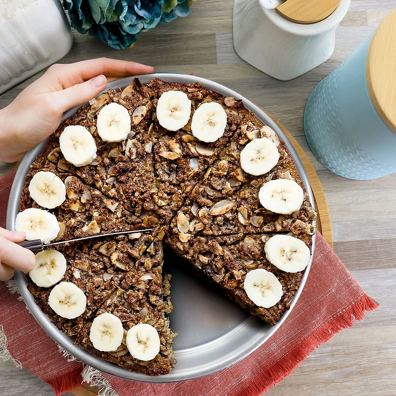 Oster Baker's Glee 9" Silver Aluminum Round Cake Pan