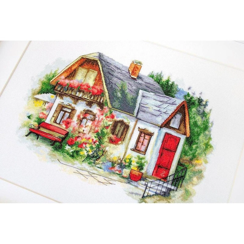 Luca-s Beautiful Country House Counted Cross Stitch Kit