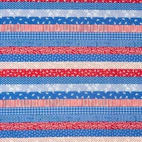 SINGER Americana Floral Stripes Cotton Fabric
