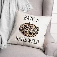Wild Halloween Throw Pillow