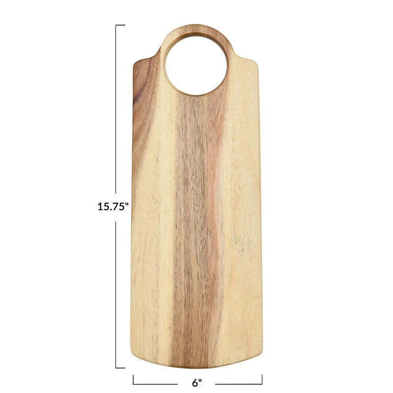 Hello Honey® 16" Rectangle Acacia Wood Cutting Board with Handle