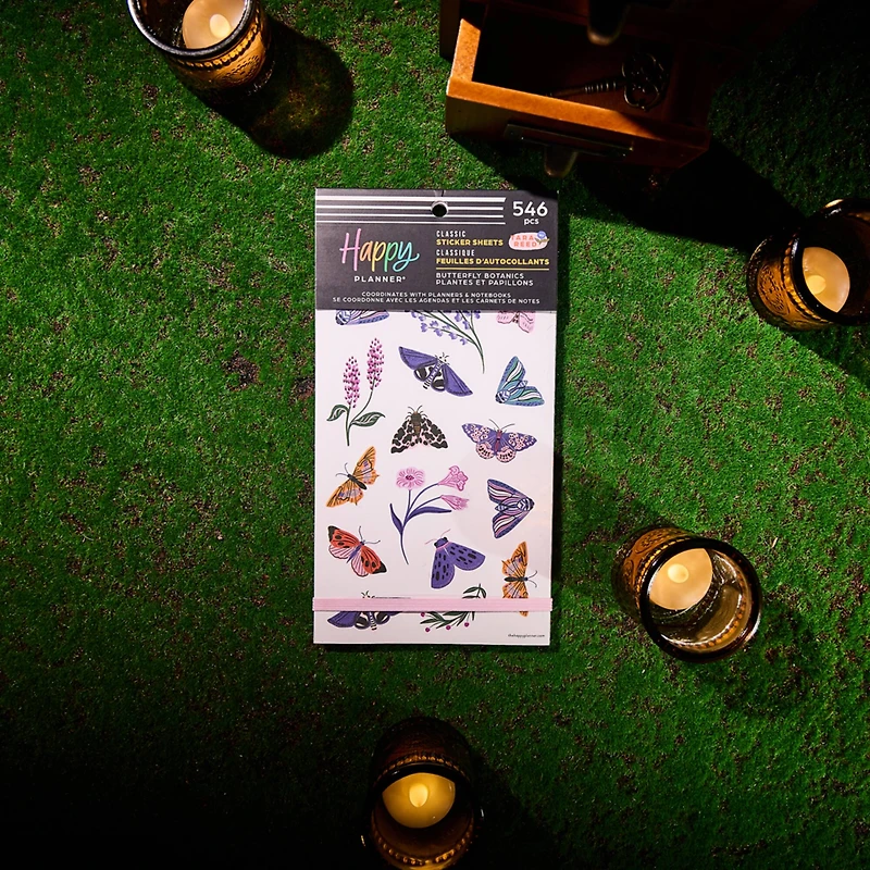 The Classic Happy Planner® Butterfly Botanics Sticker Book