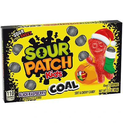 Sour Patch Kids Coal Soft & Chewy Candy