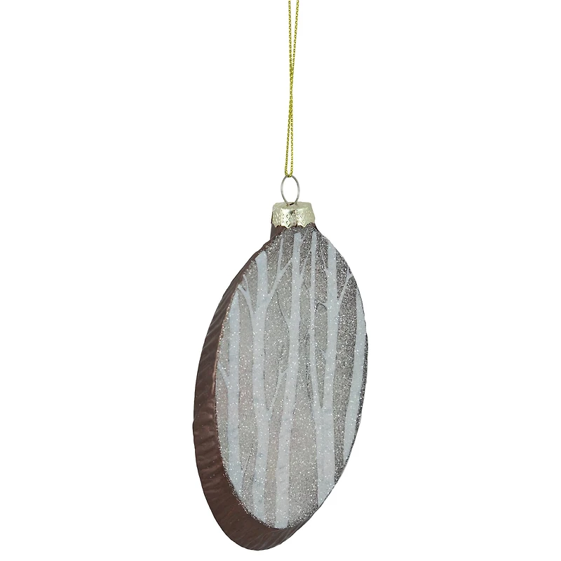 Glass Cardinal Plate Ornament