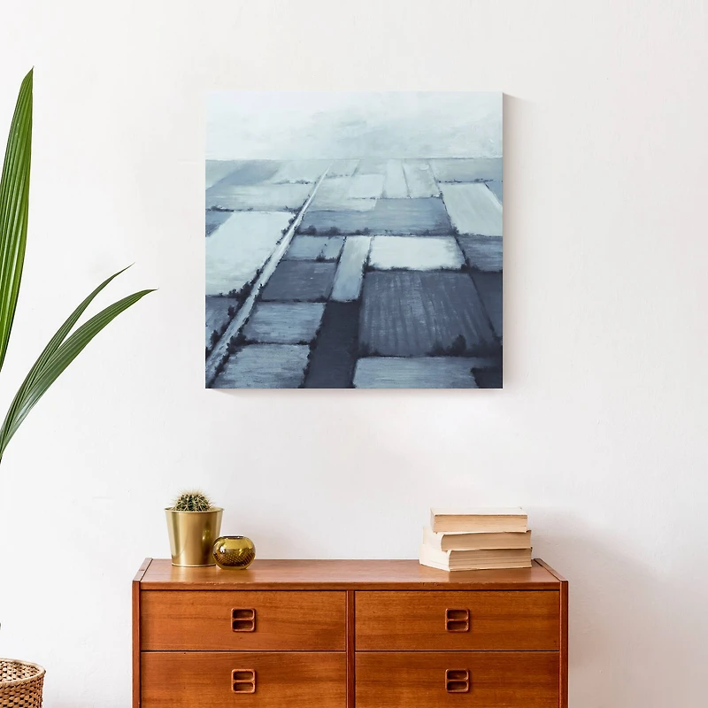 Blue Farmland 20" x 20" Canvas Wall Art