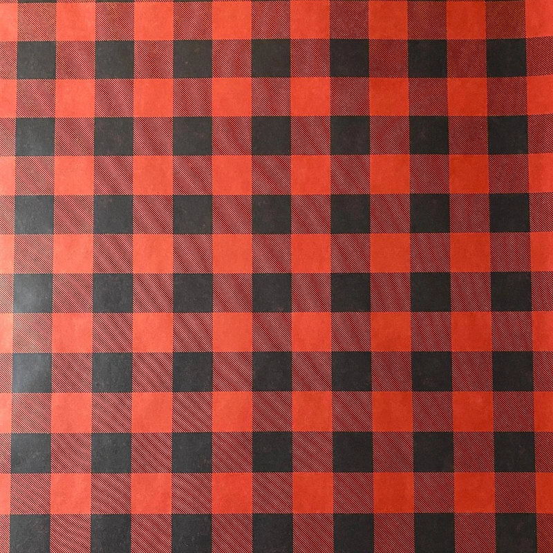 Red & Black Buffalo Check Kraft Premium Gift Wrap by Celebrate It™