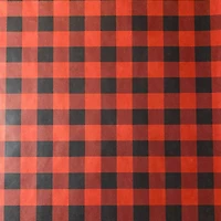Red & Black Buffalo Check Kraft Premium Gift Wrap by Celebrate It™