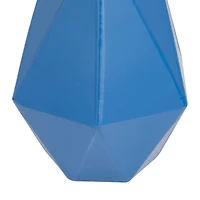 CosmoLiving by Cosmopolitan Blue Iron Contemporary Vase, 12" x 10"