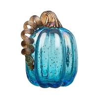 Glitzhome® Blue Glass Pumpkin Set