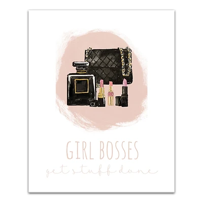 Girl Bosses Get Stuff Done 16" x 20" Canvas Wall Art