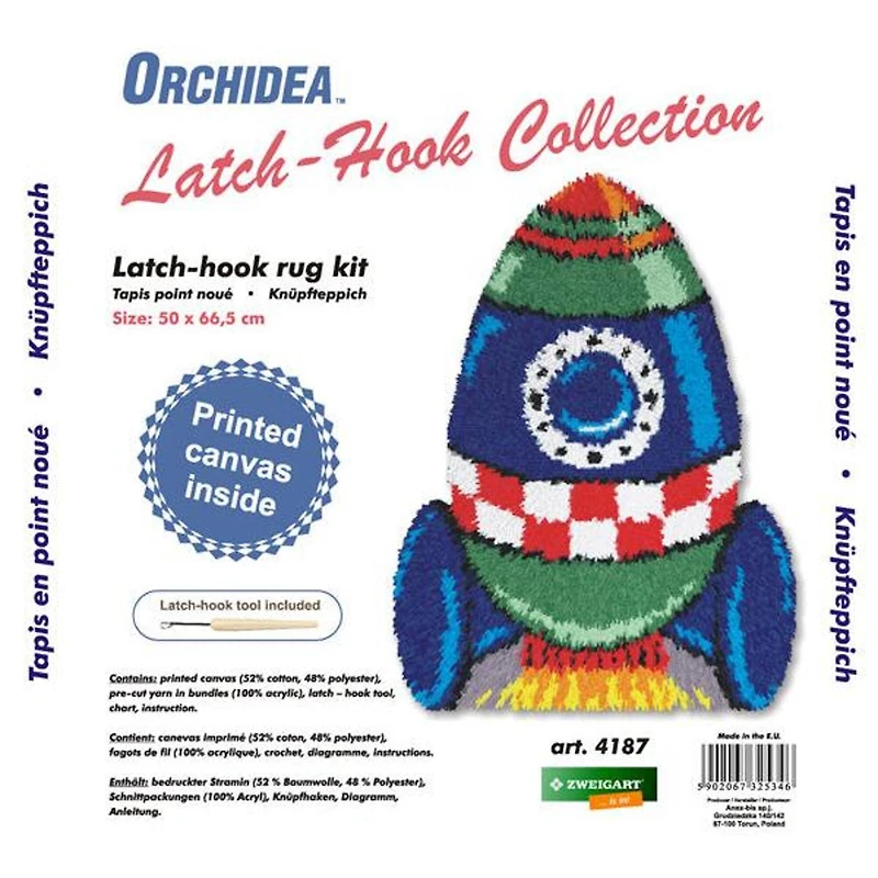 Orchidea Latch Hook Rug Kit Spaceship