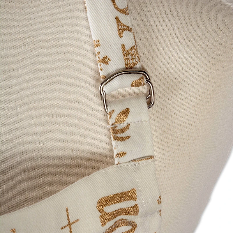 DII® Gold Christmas Collage Chef Apron