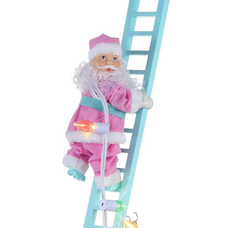 3.5ft. Animated Pastel Super Climbing Santa