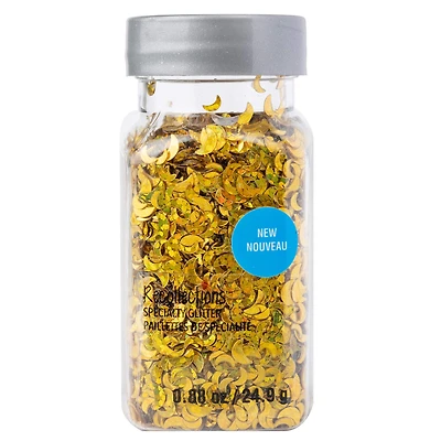 Gold Totally Rad Crescent Specialty Glitter by Recollections™