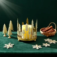 4.25" Gold Metal Trees Candle Holder by Ashland®