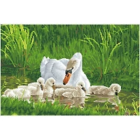 Diamond Dotz® Mother Swan & Signets Diamond Painting Kit