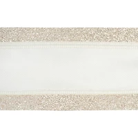 12 Pack: 2.5" x 3yd. Satin Glitter Wired Ribbon by Celebrate It™ Classic