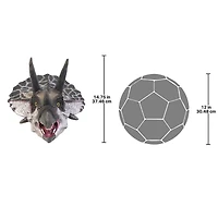 Design Toscano Triceratops Dinosaur Wall Trophy Décor