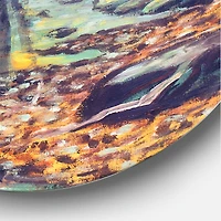 Designart - Landscape With River In Autumn Forest Sunset