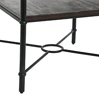 Hello Honey® 24" Saratoga Rustic Wood & Metal End Table