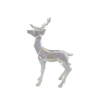 10.75" Iridescent Acrylic Standing Reindeer Tabletop Décor by Ashland®