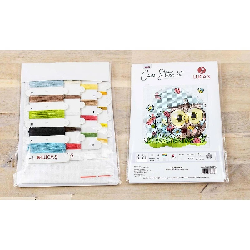 Luca-s Happy Owl Counted Cross Stitch Kit