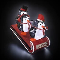 Mr. Christmas 36" Penguins Animated Outdoor Sledding Buddies