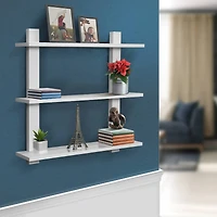 Sorbus 23.6" Triple Tier Floating Shelf