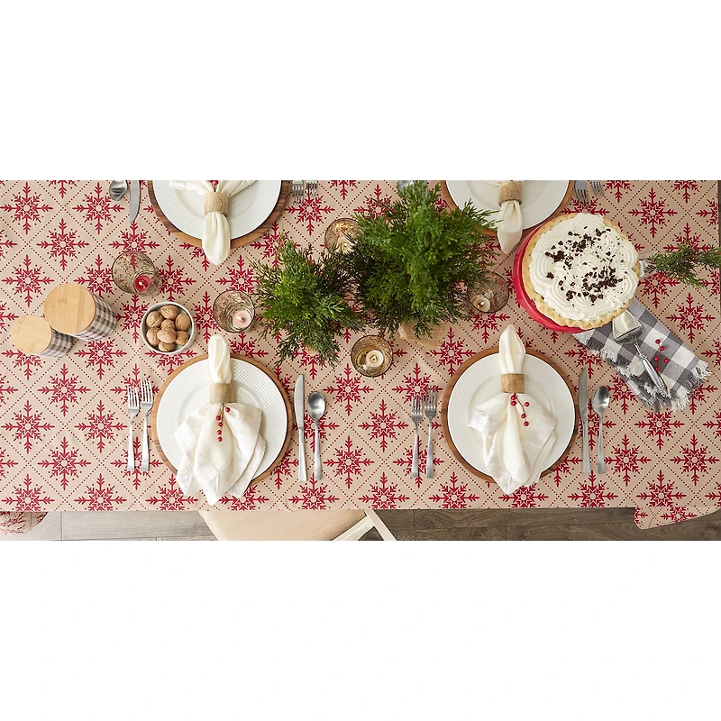 DII® Scandinavian Snowflakes Tablecloth