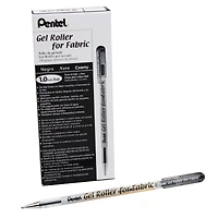 Pentel® Black Gel Roller Pen for Fabric, 12ct.