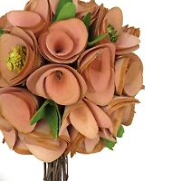 12" Pink Floral Spring Topiary