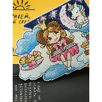 Crystal Art Plastic Canvas Counted Cross Stitch Kit Bookmark Fantasy World Girl