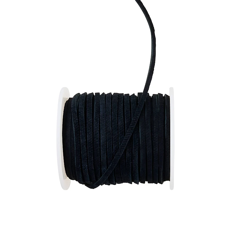 Black Soft Suede Lace Cording by Bead Landing™