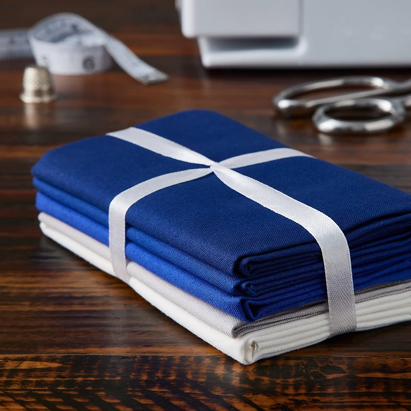 Blues Solids Fabric Bundle by Loops & Threads®