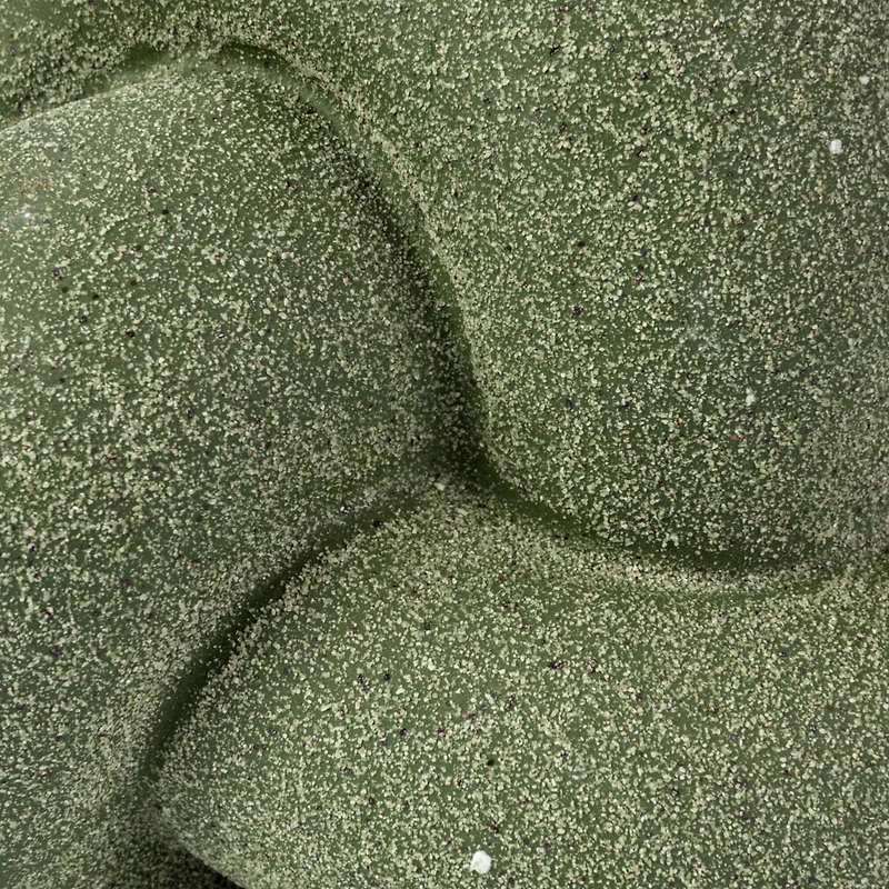 Hello Honey® 4" Green Stoneware Tealight & Taper Candle Holder