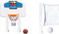 Swim Central 30ft. Pool Jam Combo Basketball & Volleyball Swimming Pool Game