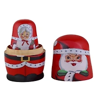 Mr. Christmas Santa & North Pole Pals Nesting Wood Figures Set