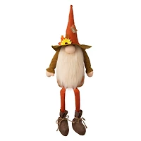 Glitzhome® 24" Fall Fabric Gnome Shelf Sitter Accent