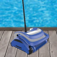 Blue Dual Motor Automatic Wall Climbing Robotic Swimming Pool Cleaner